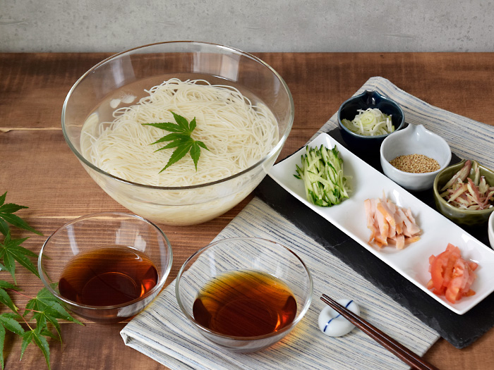 そうめん鉢 23cm ガラス製 ボウル サラダボウル そうめん鉢 麺鉢 鉢 大