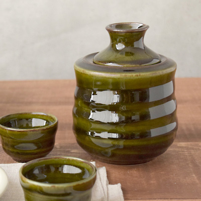 酒器　徳利　新緑　1合 170cc　酒燗器