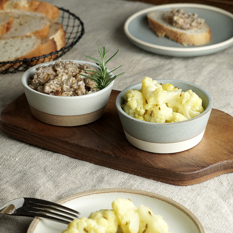 icing 取分けセット 食器6点 二人用 ホワイト×グレー食器セット セット