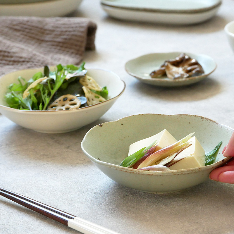 ひより 和食器 12点セット 粉引/窯変渋草 二人用セット食器セット