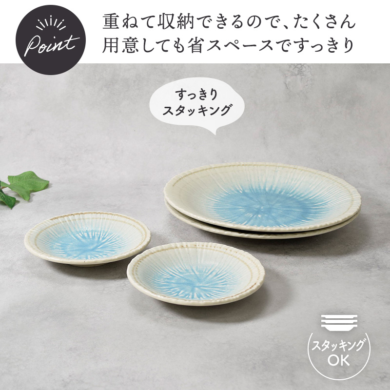 大皿 ＆ 取り皿 2人用 プレート 4枚セット 2サイズ×各2枚 雫 和食器 使い方のアイデア