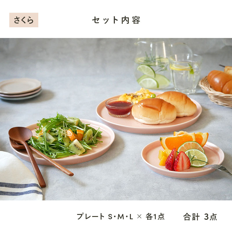 食器3点セット プレート3サイズ MINO_worksシリーズ 食器セット