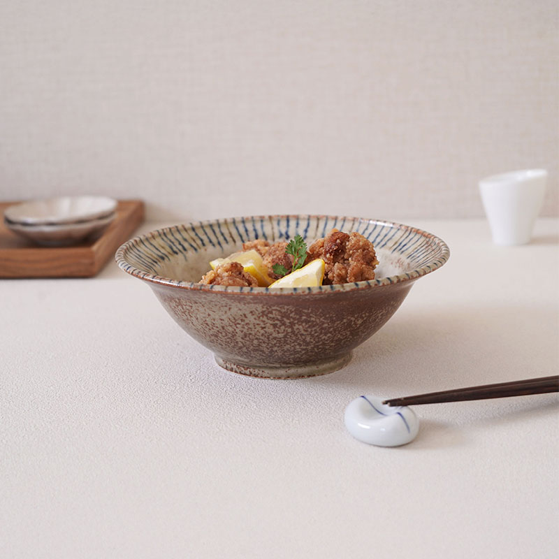 リム型ボウル 大 20.5cm 4点セット 松葉 送料無料