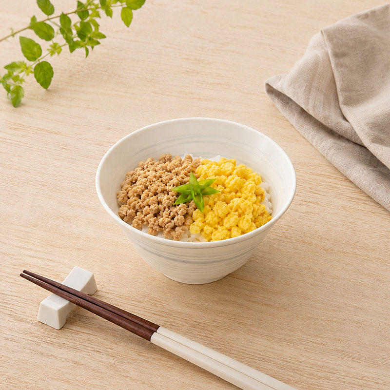 丼ぶり 17cm ＆ 小丼ぶり 13cm 2人用 4点セット 昇仙 デザインと使い方