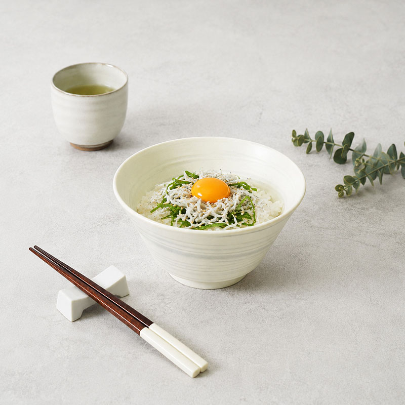 丼ぶり 17cm ＆ 小丼ぶり 13cm 2人用 4点セット 昇仙 デザインと使い方