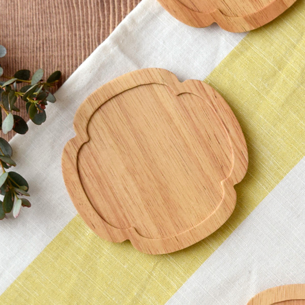 木製コースター 花型 minoruba（ミノルバ）