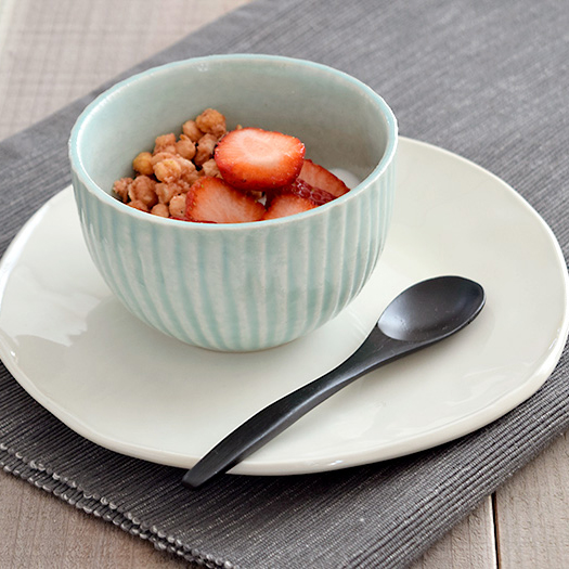 楕円（黒）　スプーン