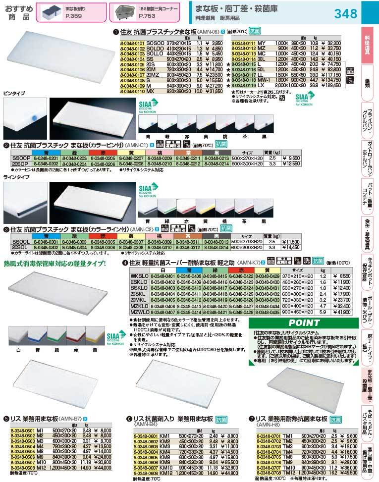 住友 抗菌プラスチックまな板 20S まな板(抗菌) 日本製 業務用 ポリエチレン :amn06002:業務用食器の食器プロ ヤフー店 - 通販 -  Yahoo!ショッピング