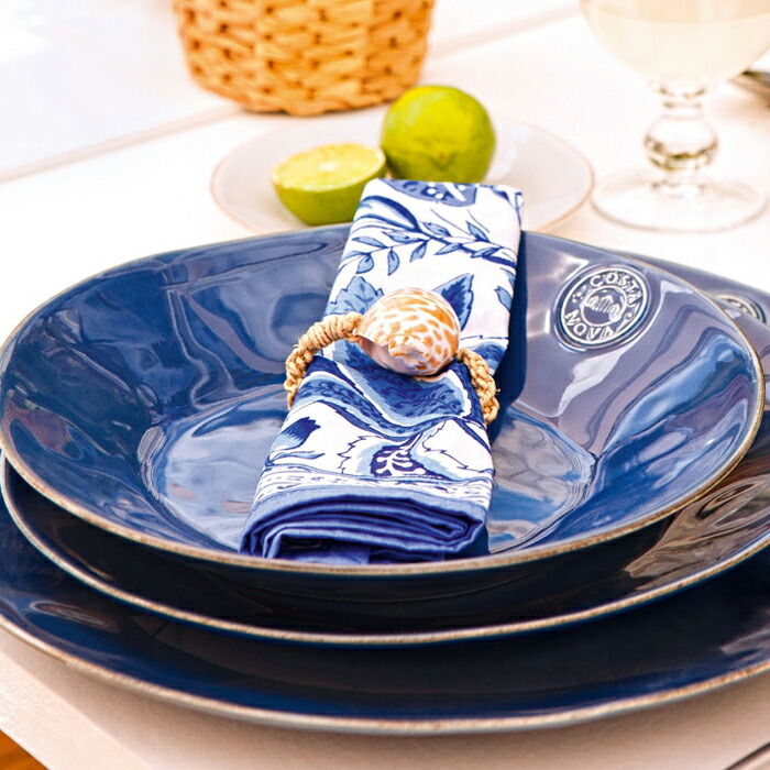 COSTA NOVA 白青セット　12点 コスタ ノバ コスタ・ノバ 皿 食器 おしゃれ パスタ皿 25cm COSTA NOVA