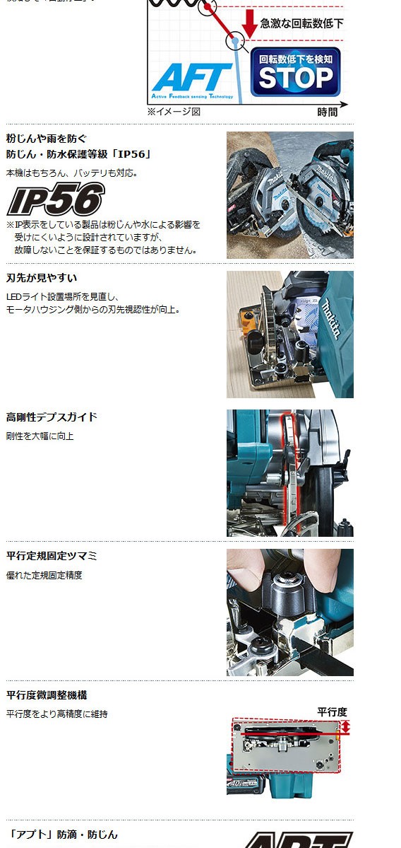 マキタ HS002GRDX 165mm充電式マルノコ無線連動対応 40V青(電池2個