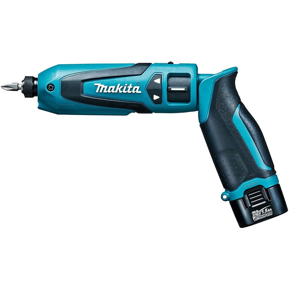 マキタ  (makita)TD022DSHXB 7.2V (1.5Ah) 充電式ペンインパクトドライバ 黒  セット品　本体・(バッテリーBL7015×2本・充電器・アルミケース付) コードレス｜shokunin-japan｜02