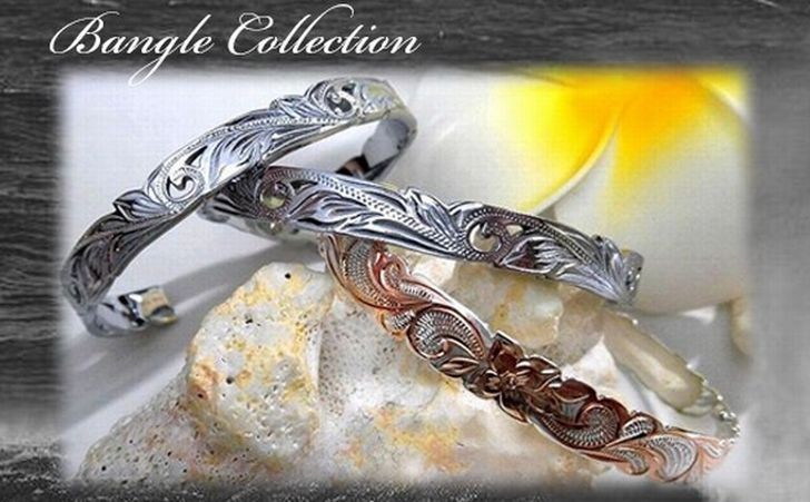 ハワイアンジュエリー バングルコレクション SILVER925 E-BOS