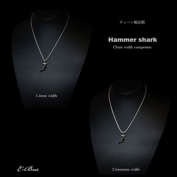 シャークトゥース & CZ ハンドシェイプ ネックレス S925 ハワイ ハワイアンジュエリー ネックレス ハンマーヘッド シャーク