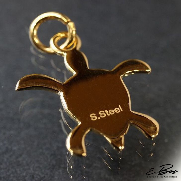 ハワイアンジュエリー,スクロール,ホヌ,ネックレス,ステンレス,K24,コーティング