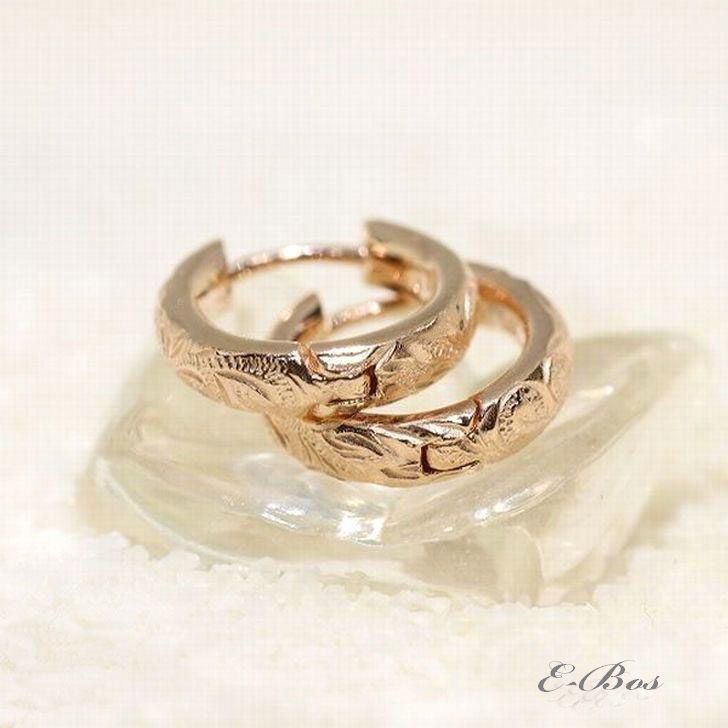 ハワイアンジュエリー フープピアス ピアス 「選べる3カラー