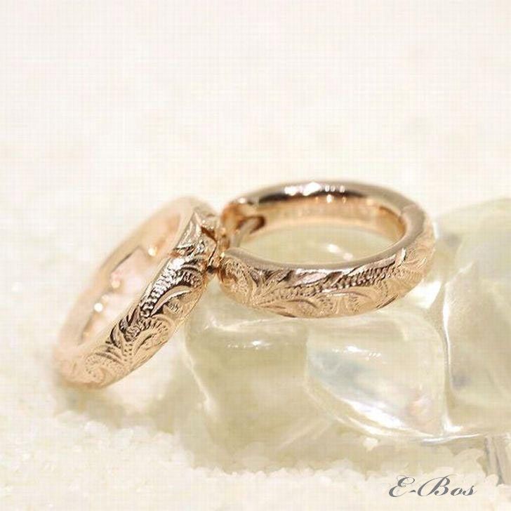 ハワイアンジュエリー フープピアス ピアス 「選べる3カラー 