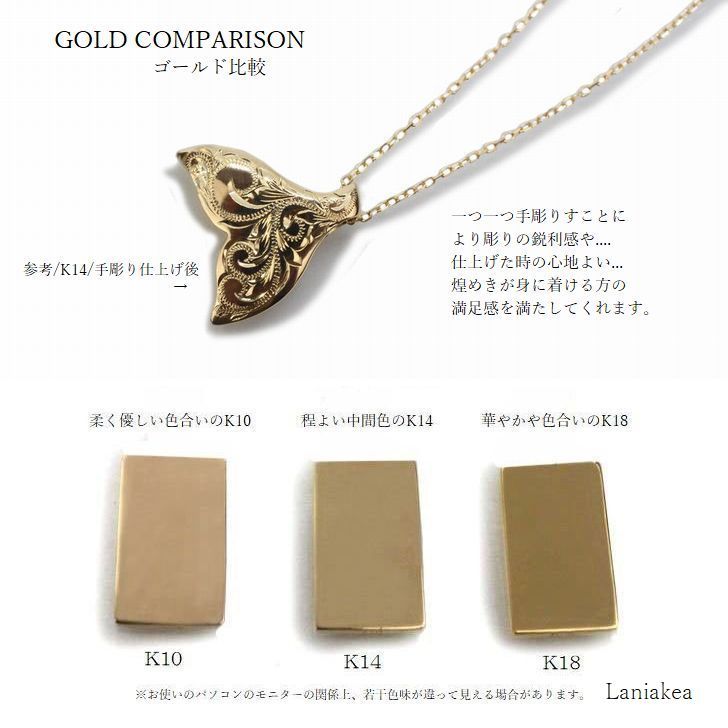 ハワイ　ネックレストップ　リング　手彫り ハワイアンジュエリー ネックレス 手彫り ホエールテール
