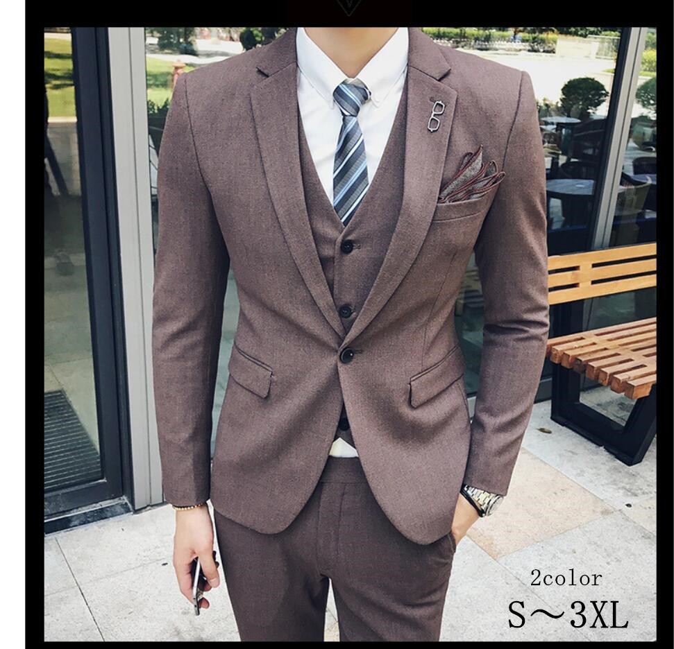 日本全国送料無料 カッコイイ メンズスーツ タキシードスーツ 3点セットスーツ 1つボタンスーツ フォーマルスーツ 結婚式 二次会 成人式 卒業式 就職活 ビジネススーツ お歳暮 Zoetalentsolutions Com