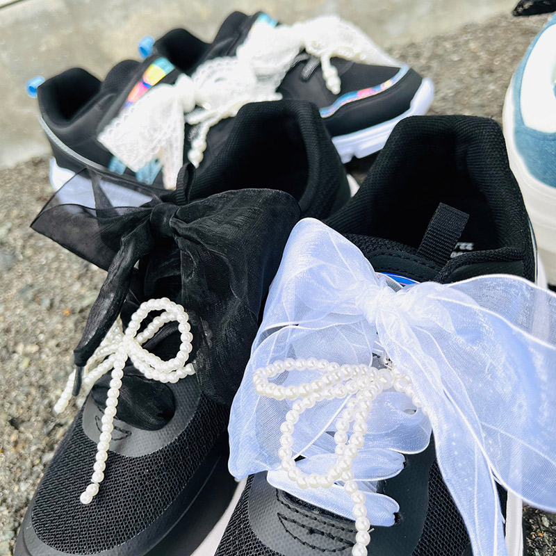 メール便 レディース ジュニア リボンとシューレースセット