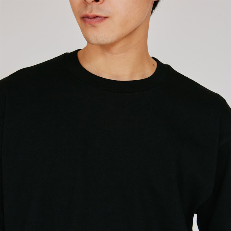 Hanes（ヘインズ） メンズ T-SHIRTS KURO クルーネックロングスリーブT