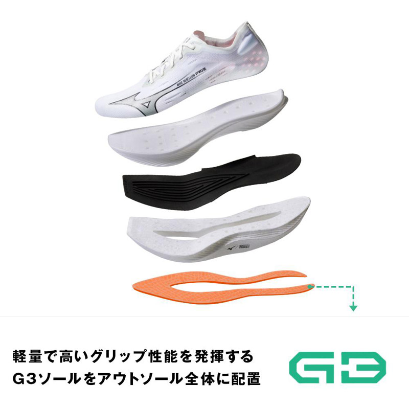 【新品未使用】ミズノ ウエーブリベリオン プロ 2 25cm MIZUNO（ミズノ） メンズ レディース ウエーブリベリオンプロ 2 靴