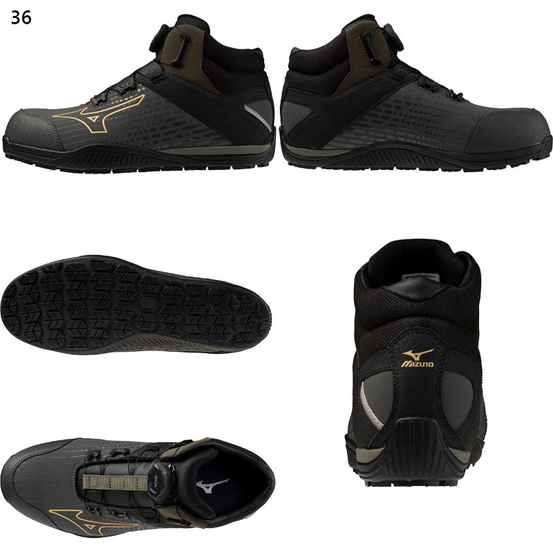 3E相当 幅広 ワイド ミズノ メンズ オールマイティ TDII 81H BOA 安全靴 靴 シューズ スニーカー ボア ワーク ハイカット 先芯 耐油 反射材 耐滑 ホワイト 白 グレー レッド 赤 灰色 送料無料 Mizuno F1GA2510 MIZUNO（ミズノ） 3E相当 幅広 ワイド メンズ オールマイティ TDII 81H