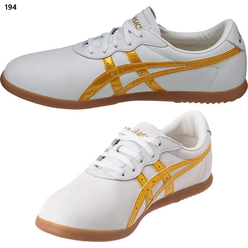 レア！廃盤モデル☆asics／アシックス レザーシューズ スニーカー 太極拳 アシックス(ASICS) 太極拳シューズ ウーシュー WU | ORDER-SHOES