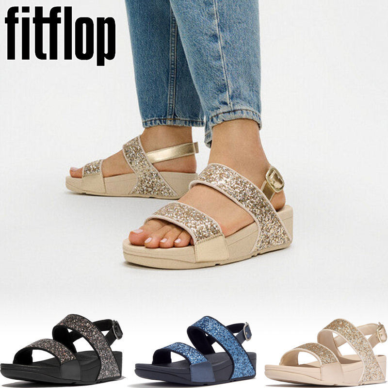 『未使用』fitflop LULU グリッター サンダル アンクルストラップ FitFlop（フィットフロップ） レディース LULU マルチトーナル