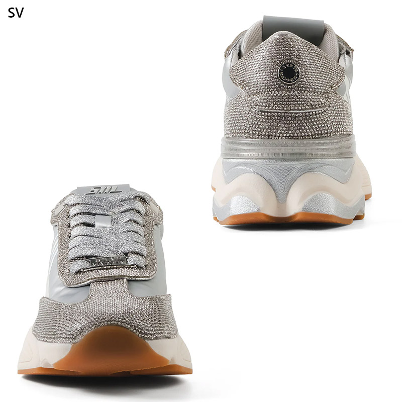 ヒール3.5cm スティーブマデン レディース ラインストーンスニーカー