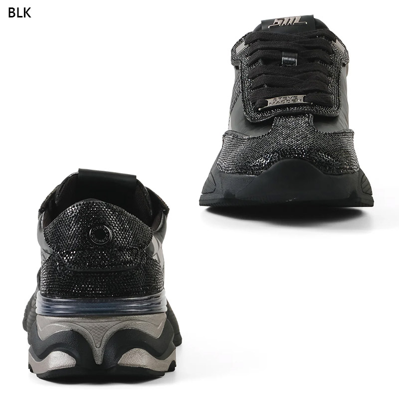 ヒール3.5cm スティーブマデン レディース ラインストーンスニーカー