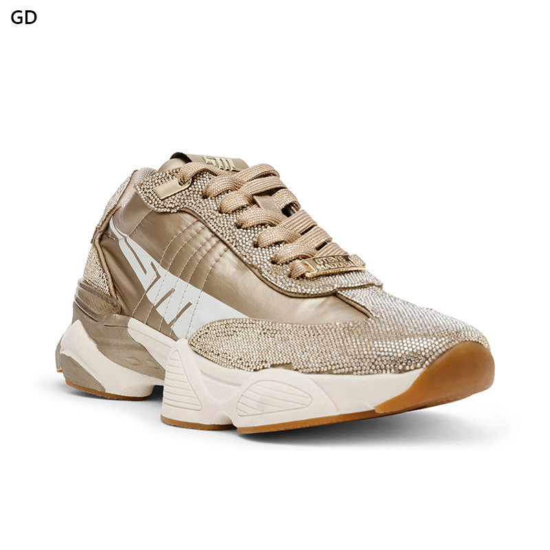 ヒール3.5cm スティーブマデン レディース ラインストーンスニーカー 靴 シューズ カジュアル おしゃれ スニーカー ブラック 黒 シルバー 送料無料 STEVE MADDEN SETBACK-R-VA ヒール3.5cm スティーブマデン レディース ラインストーンスニーカー