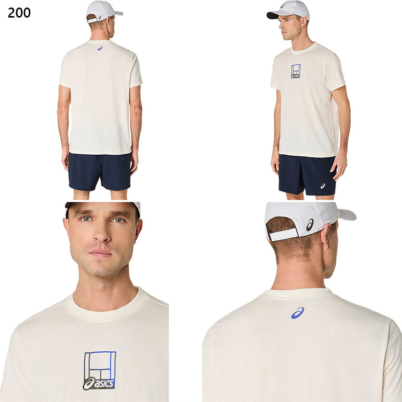 ASICS（アシックス） メンズ グラフィックTシャツ テニス ウェア 競技