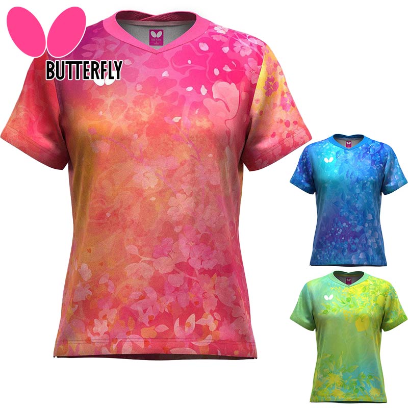 バタフライ（Butterfly） レディース ルイネス・シャツ 卓球 ウェア