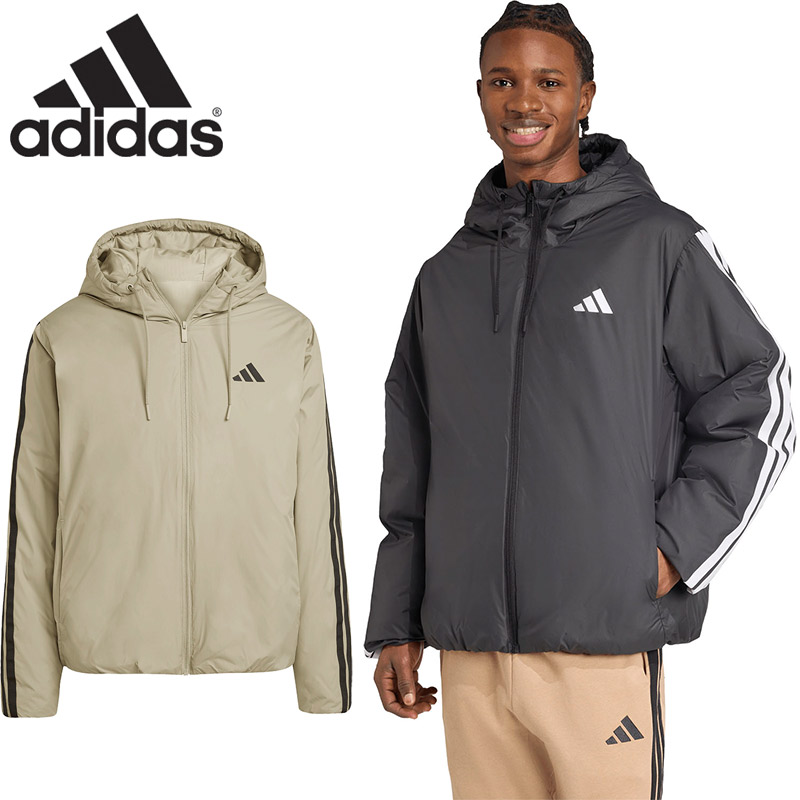 adidas（アディダス） メンズ M ESS 3S フード パデッドジャケット