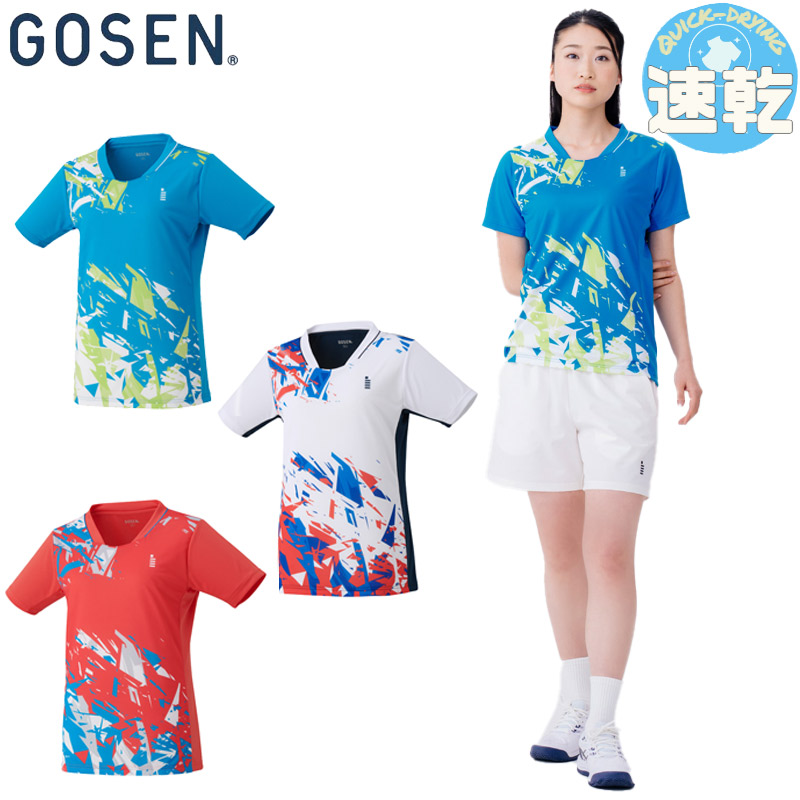 GOSEN（ゴーセン） レディース ゲームシャツ テニス ウェア 競技