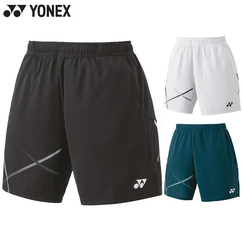 YONEX バドミントンパンツ JP M 黒/緑 YONEX ヨネックス メンズ メンズニットハーフパンツ