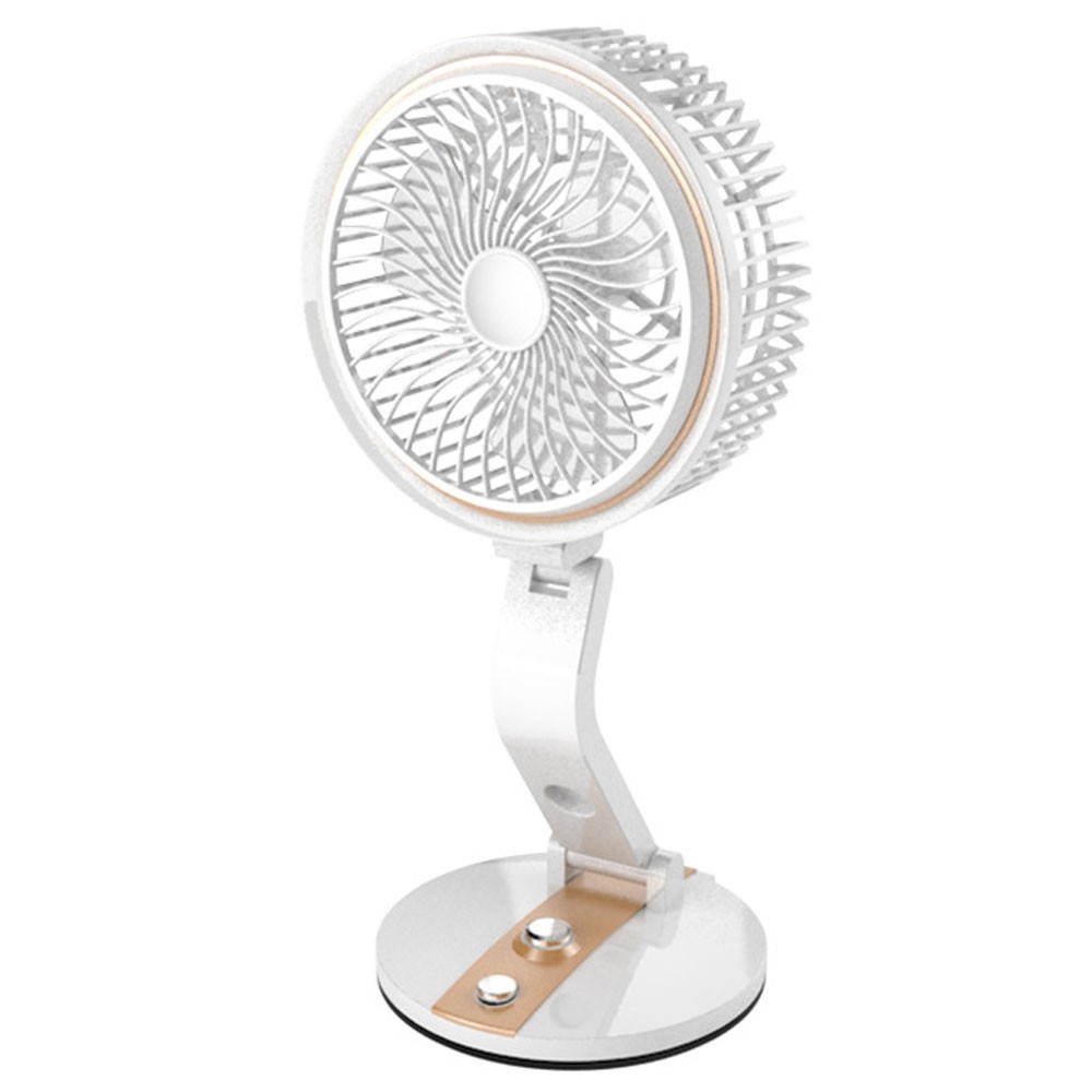 portable rechargeable fan with powerful led light