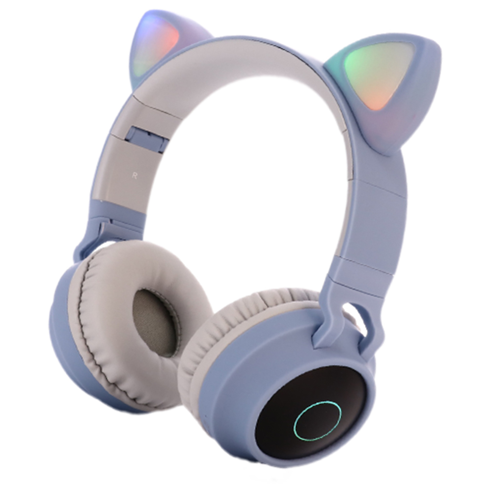 ワイヤレスヘッドホン ヘッドフォン Bluetooth5.0 LED付き ネコ耳 プレゼント オーディオ 有線 無線 折りたたみ 持ち運び 軽量 全5色｜shop-always｜06