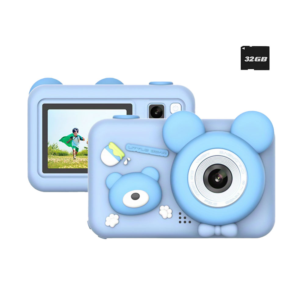 キッズカメラ 32GB microSDカード付き 子ども用 デジタルカメラ デジカメ 写真撮影 動画...