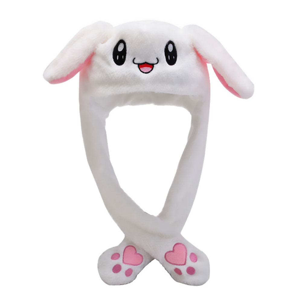 帽子 うさぎ 耳がぴょこっと動く うさ耳 着ぐるみ もこもこ 秋冬用