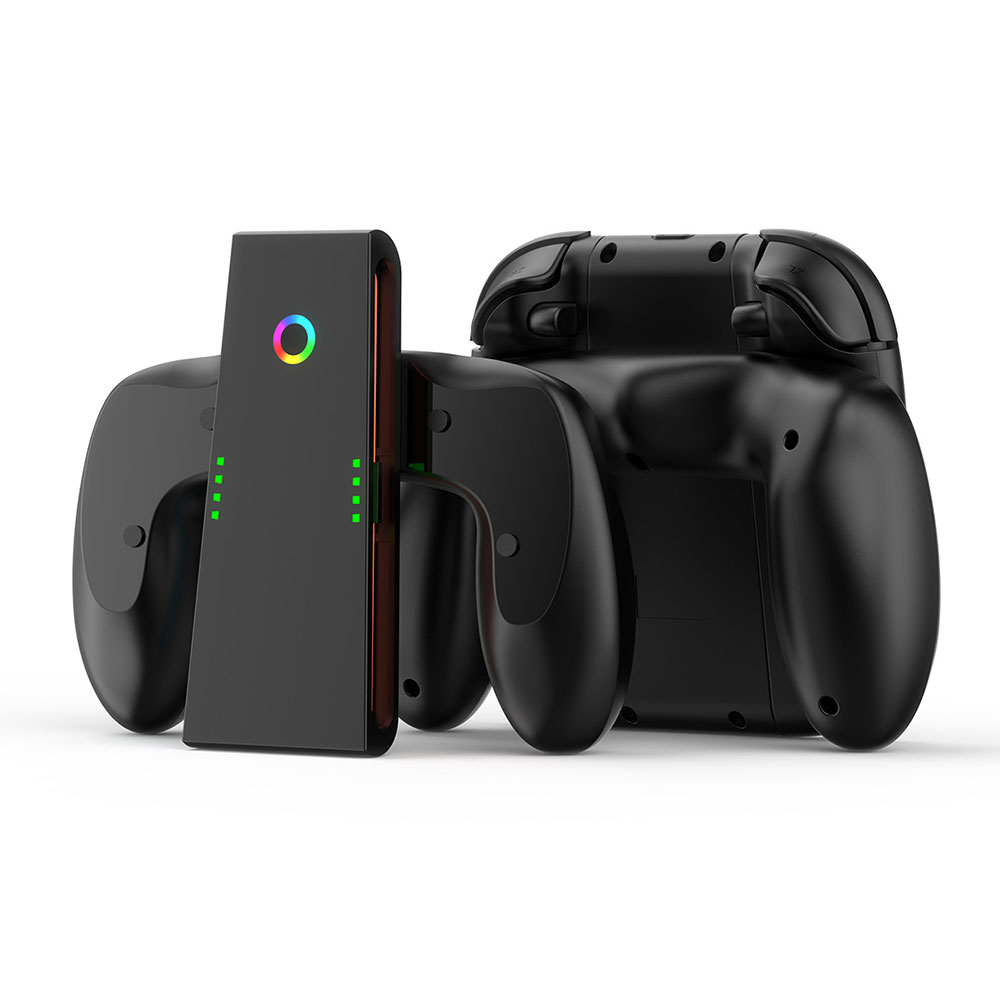 Nintendo Switch ジョイコングリップ　ジョイコン付き　黒色 だま屋 / ニンテンドースイッチ ジョイコン Joy-Con互換