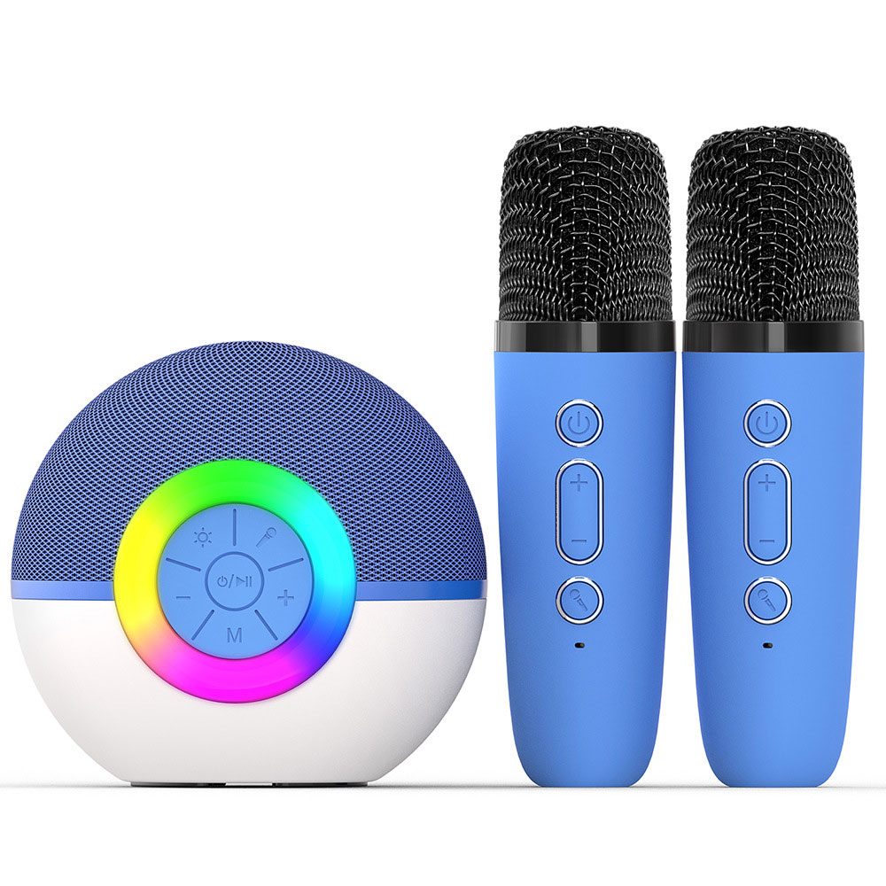 カラオケ　Bluetooth対応スピーカー　ワイヤレスマイク2本付き カラオケセット Bluetooth スピーカー マイク2本付き コードレス 家庭