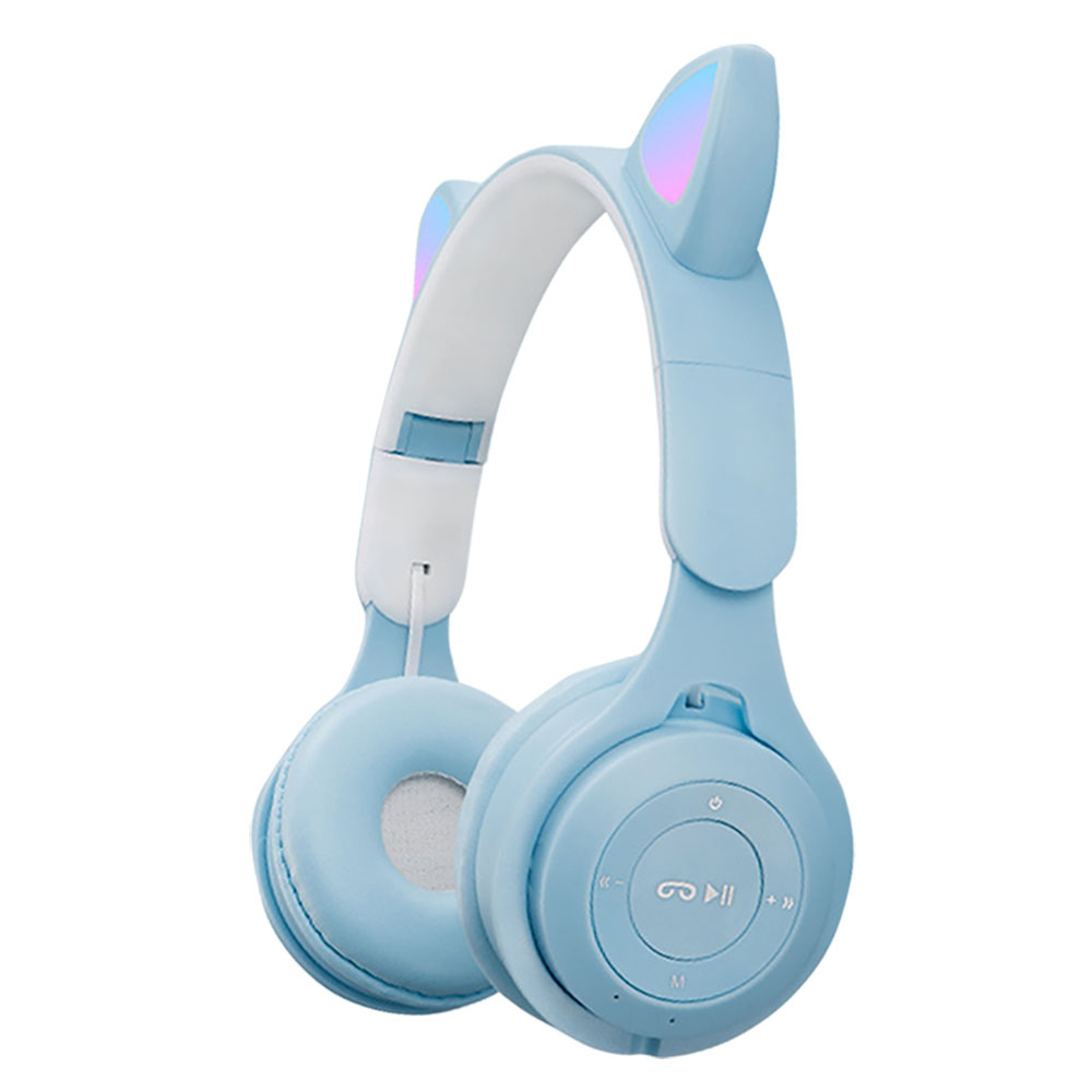 ワイヤレスヘッドホン ヘッドフォン Bluetooth5.0 ネコ耳 有線 無線