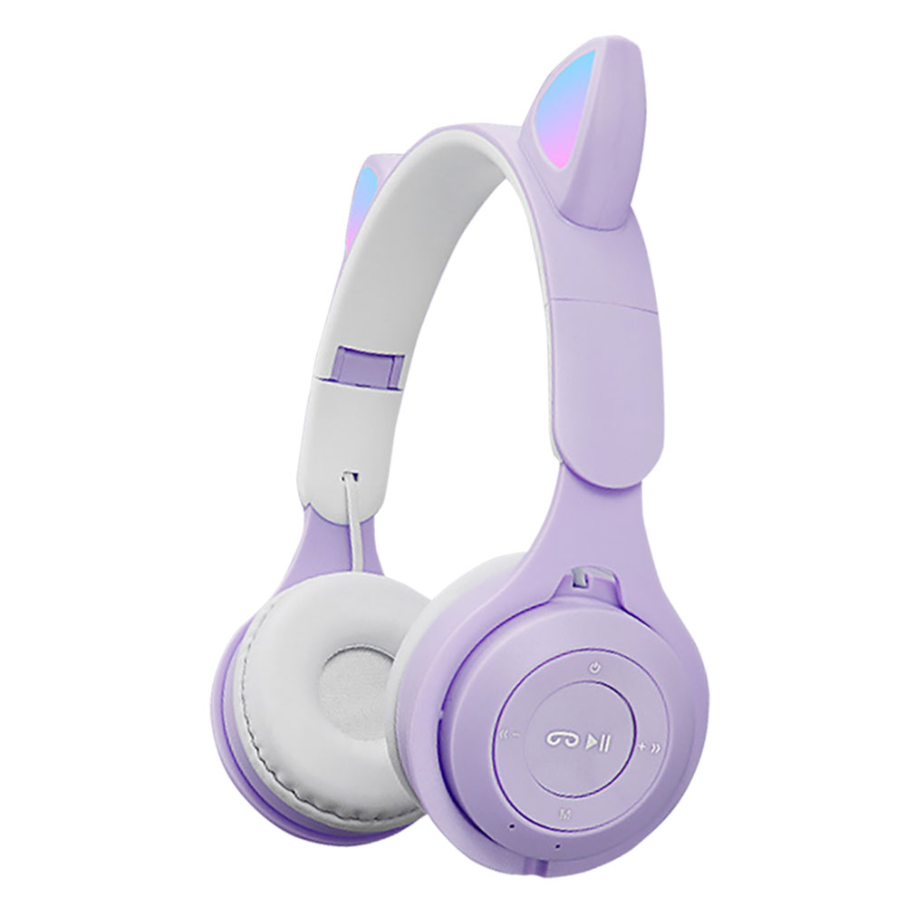 ヘッドホン 猫耳 ネコ耳  ワイヤレス ヘッドフォン Bluetooth 有線 無線 折りたたみ式 軽量 持ち運び 音量調整 かわいい プレゼント 全4色｜shop-always｜04