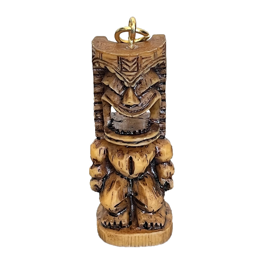 ハワイ ティキ TIKI 守り神 守護神 彫り 人形 幸運 ハワイアン