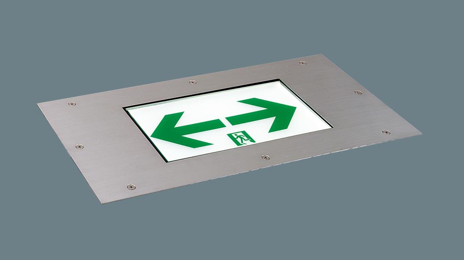 LED誘導灯 パナソニック FA10383CLE1 通路用片面型 両方向 床埋込型 防雨型 リニューアル対応型 表示板別売