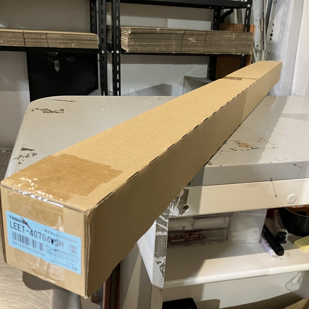 LEDベースライト器具本体 東芝 LEET-40704WSM 笠なし器具 40形 TENQOOシリーズ ランプ別売