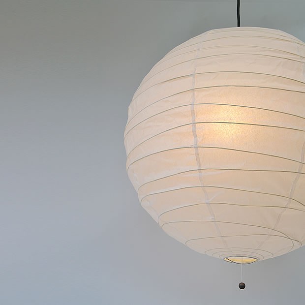 ペンダントライト 照明器具 和紙 2灯 提灯 200W 白和紙 直径60cm PN2