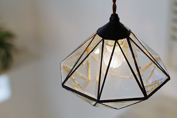 INTERFORM（インターフォルム） ペンダントライト ガラス ステンド