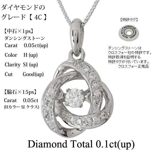 専用pt900 pt850鑑定書付きダイヤモンド　ネックレス　ダンシングダイヤ 鑑定書付 ダンシングストーン ダイヤモンド ネックレス